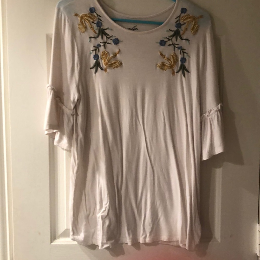 White soft tee